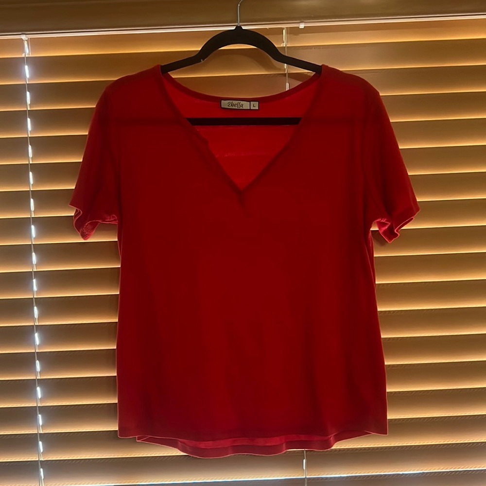 Cute casual red shirt